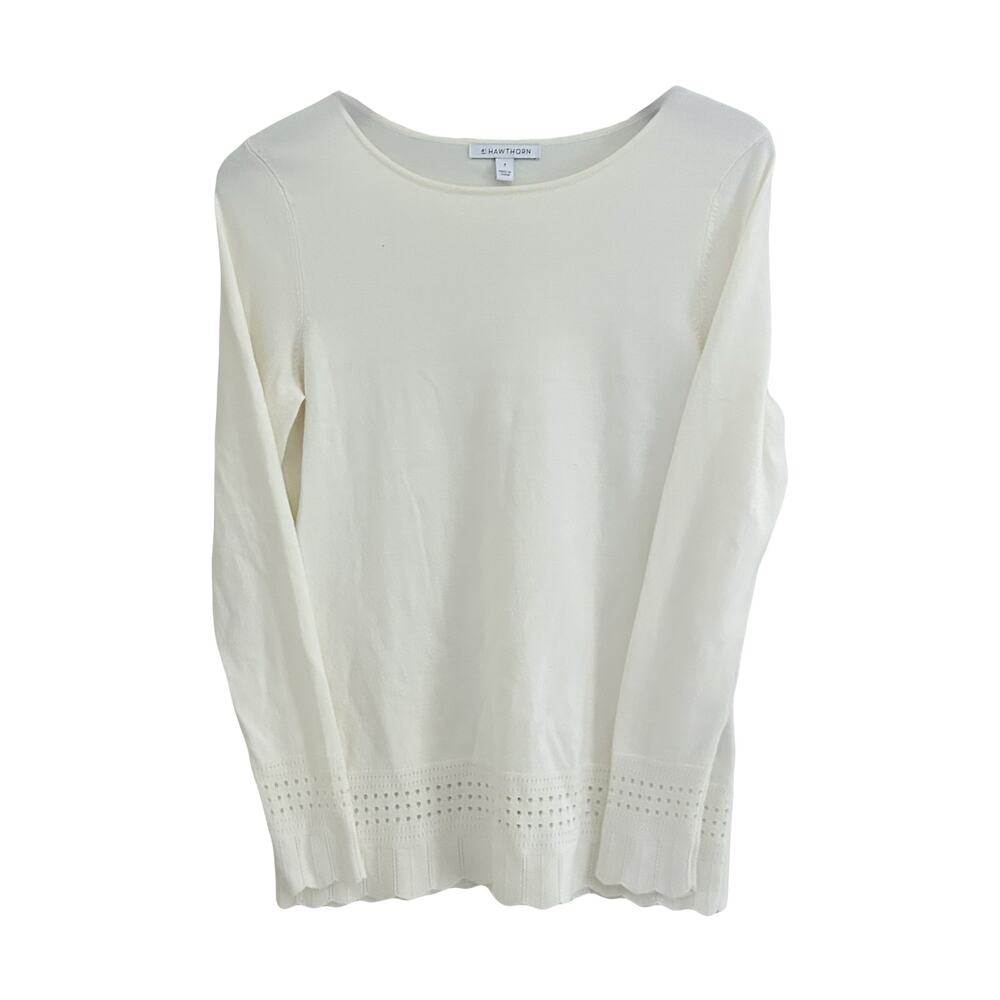 41 Hawthorn Pointelle Knit Sweater Sz S